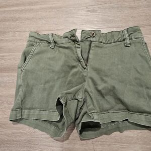 Olive Green Women's Cargo Shorts